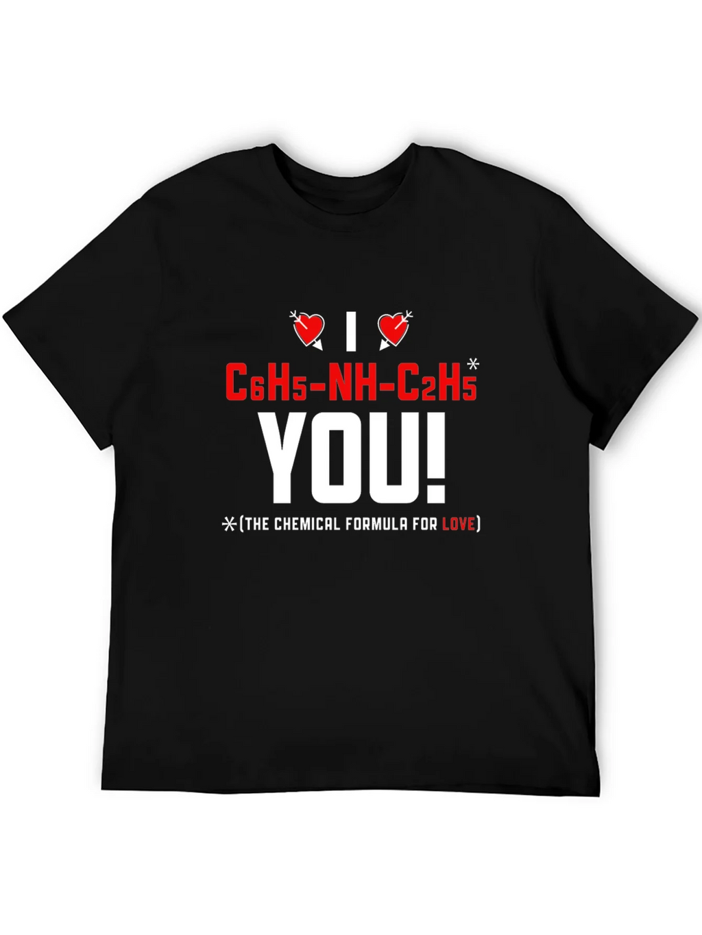 I Love You Chemical Formula T-Shirt product image 4