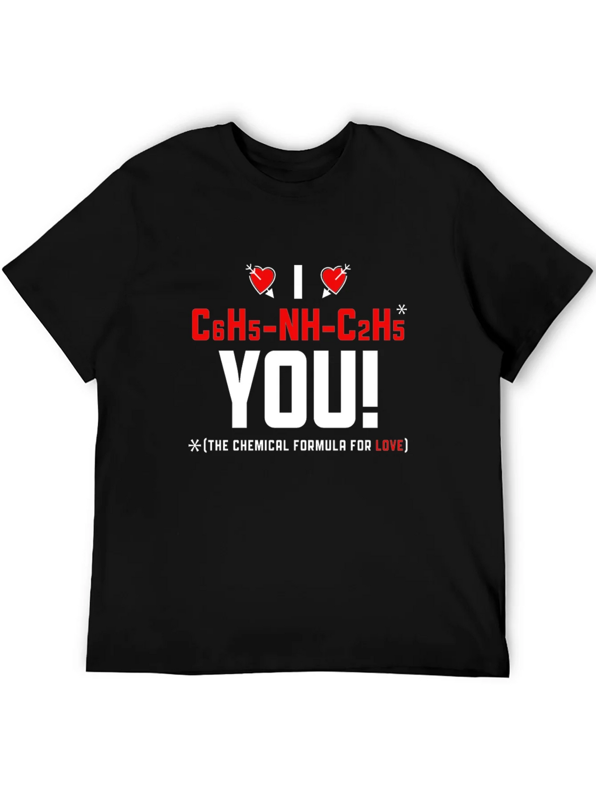 I Love You Chemical Formula T-Shirt product image 4