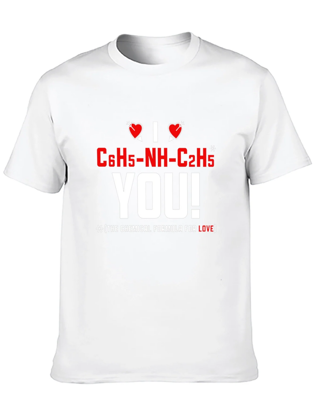 I Love You Chemical Formula T-Shirt product image 6