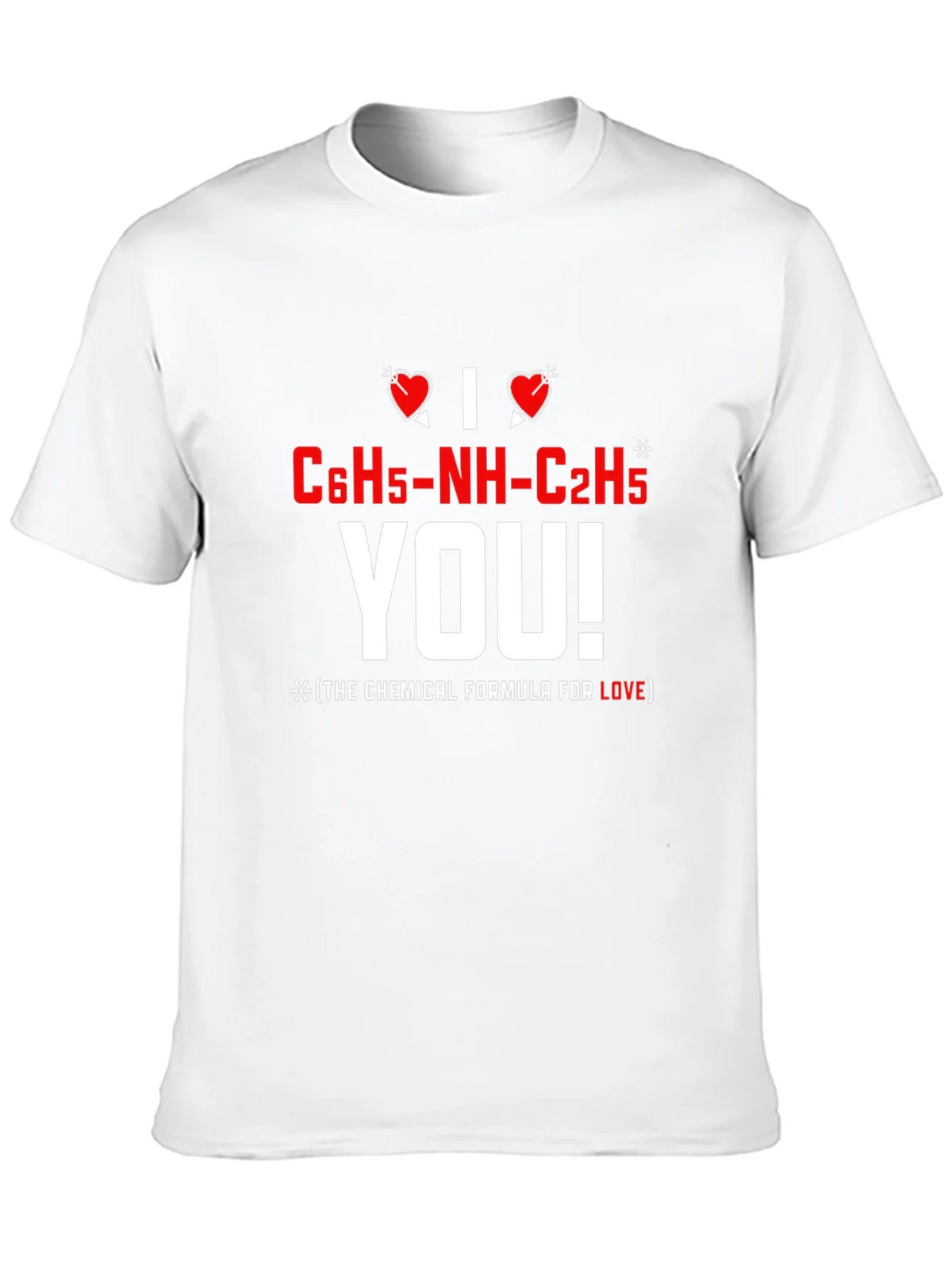 I Love You Chemical Formula T-Shirt product image 6