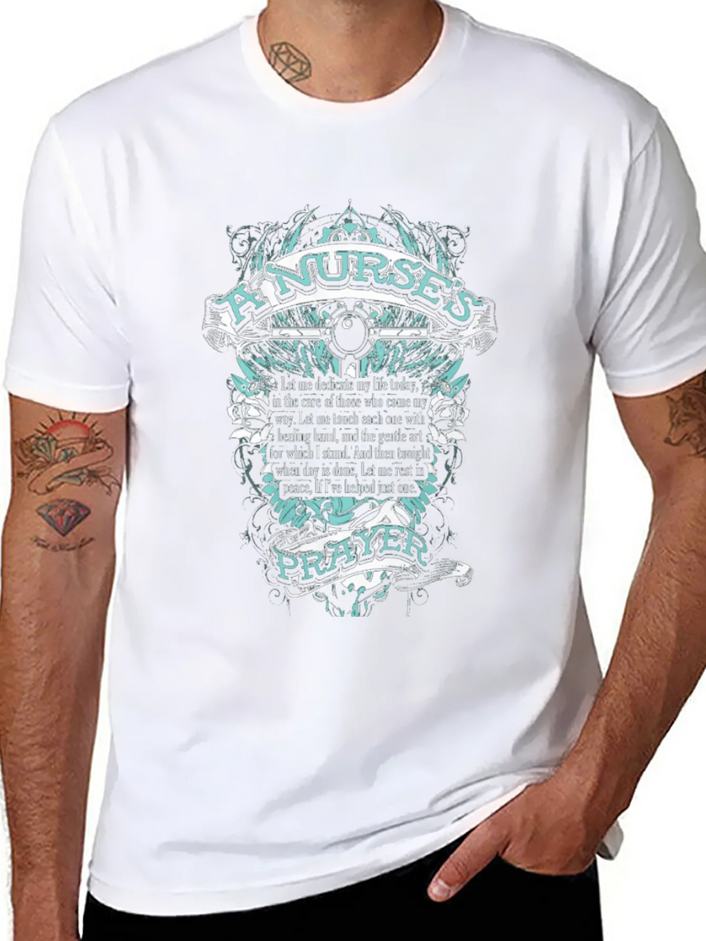 Nurses Prayer Graphic Tee - Comfort & Inspiration product image 7