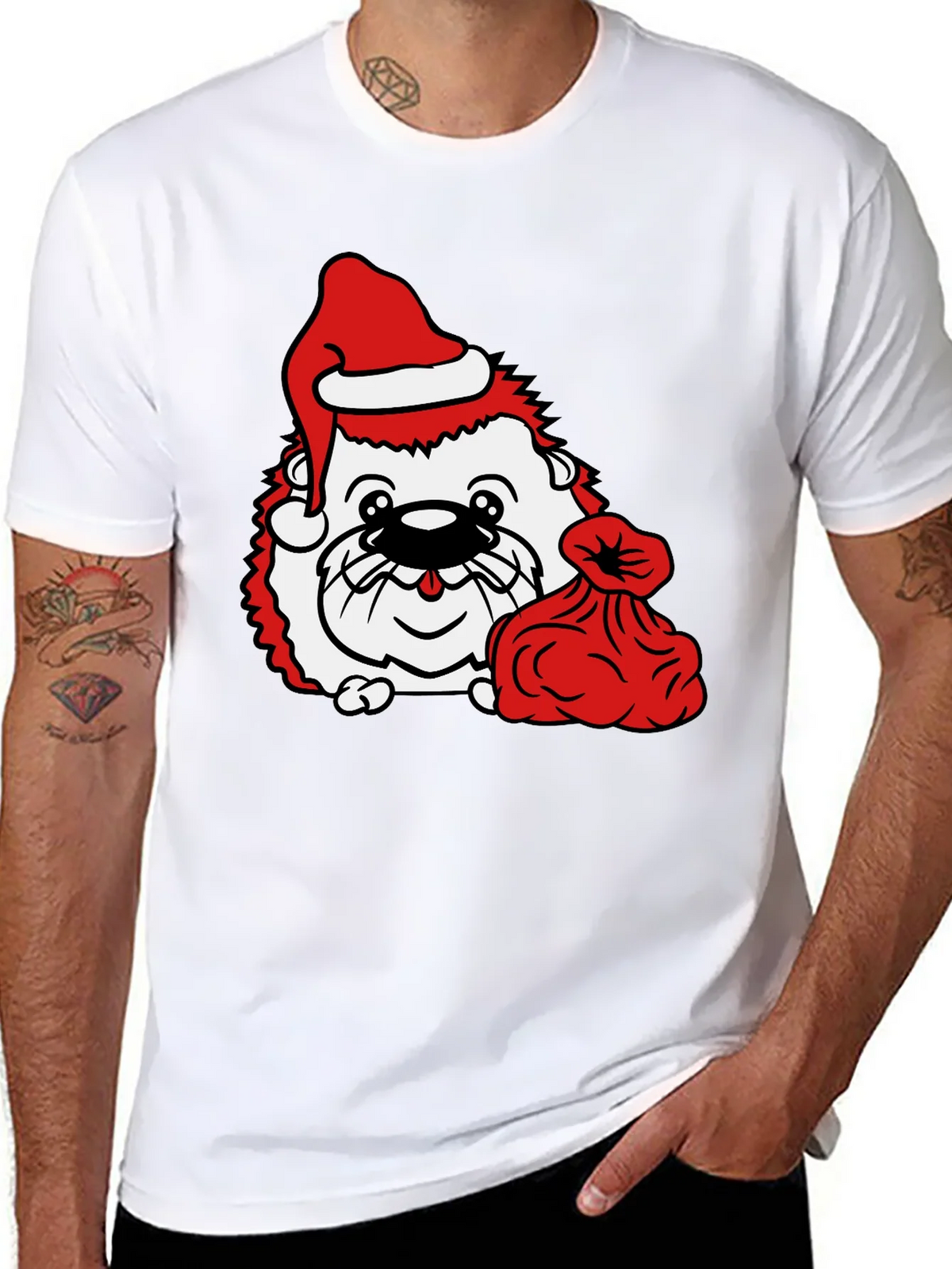 Festive Hedgehog T-Shirt
