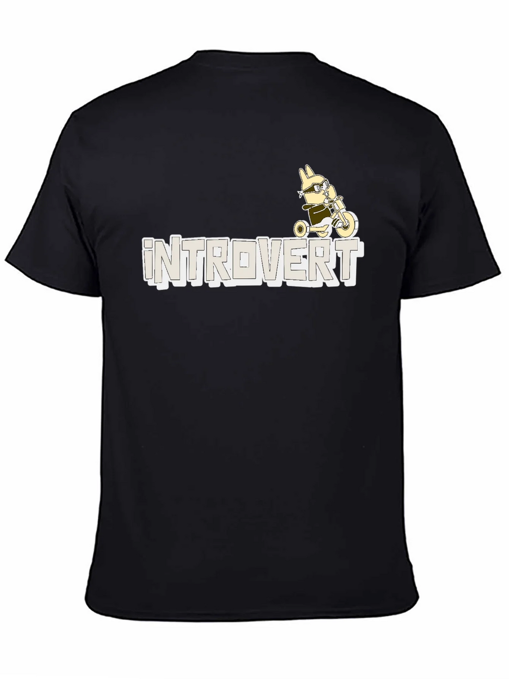 Introvert T-Shirt - Bunny on Tricycle Graphic Tee product image 2
