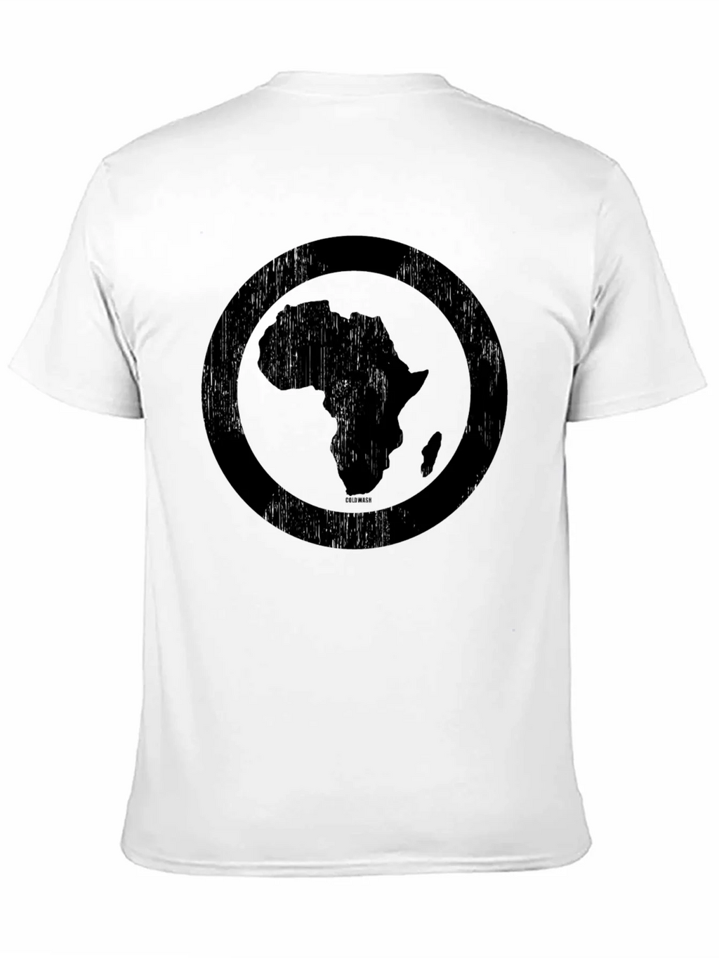 Africa Map Circle Graphic Tee - Distressed Print Black product image 10