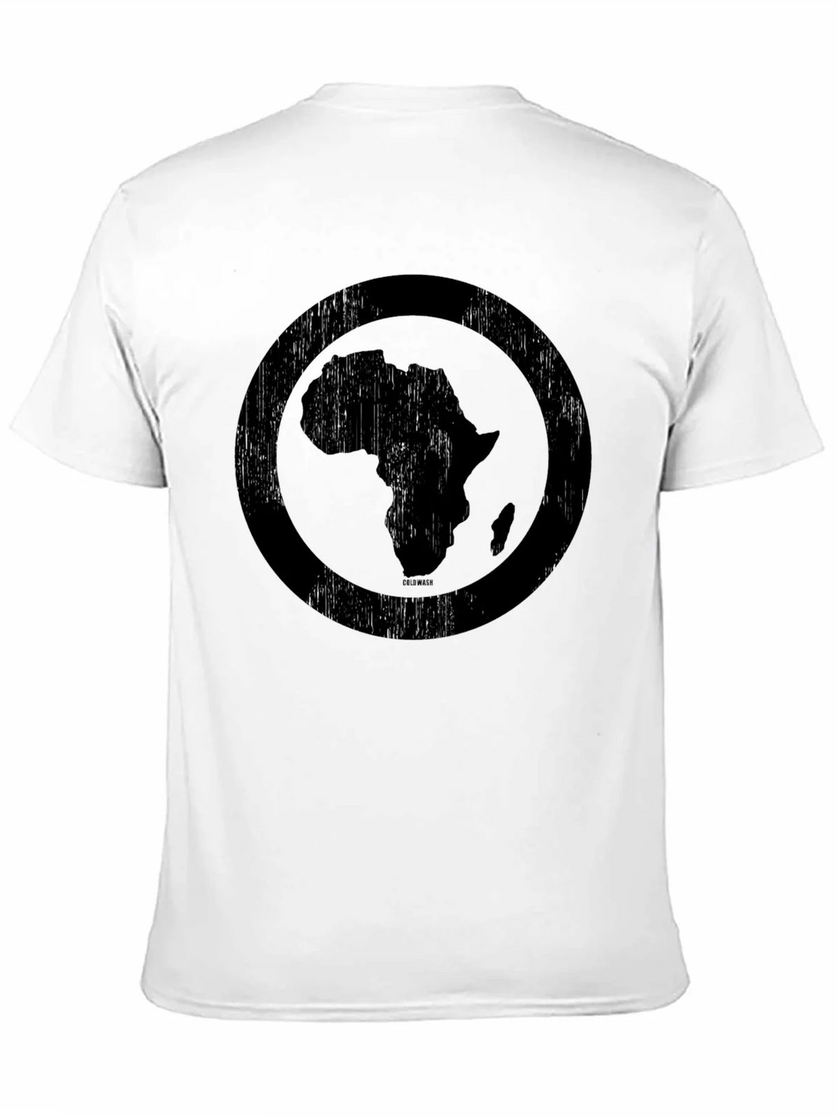 Africa Map Circle Graphic Tee - Distressed Print Black product image 10