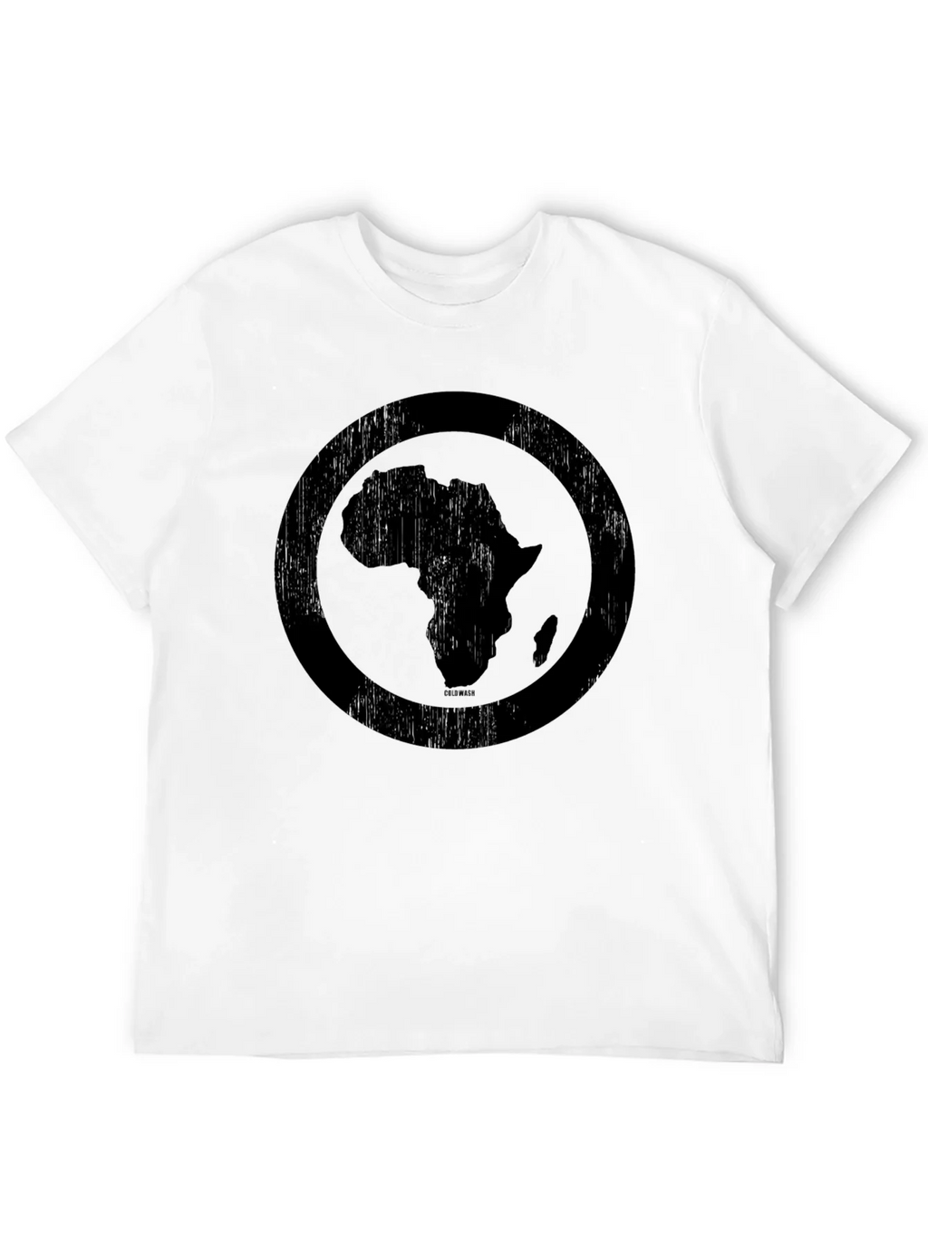 Africa Map Circle Graphic Tee - Distressed Print Black product image 11