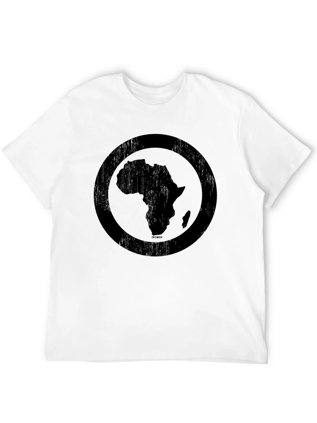 Africa Map Circle Graphic Tee - Distressed Print Black product image 11