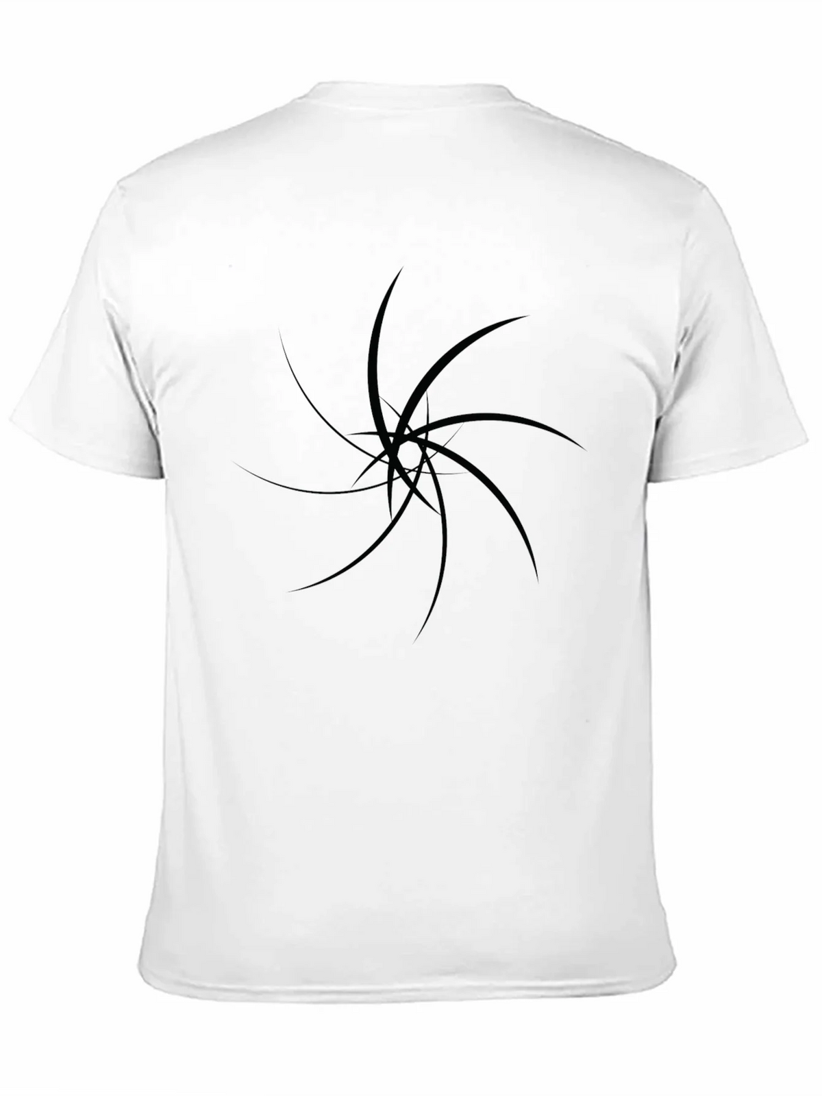 Mens Black Graphic Tee - Abstract Design product image 10