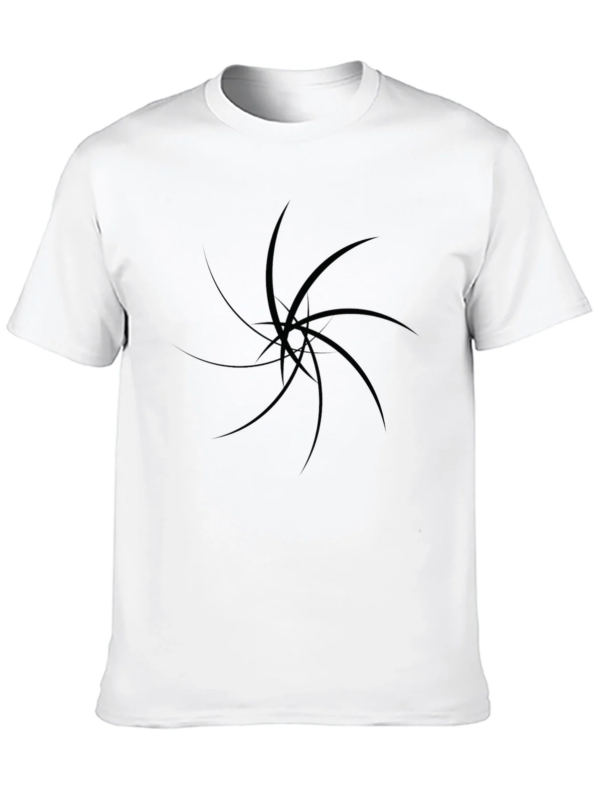 Mens Black Graphic Tee - Abstract Design product image 9
