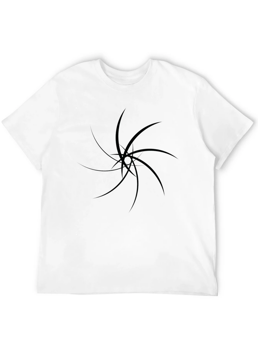 Mens Black Graphic Tee - Abstract Design product image 11