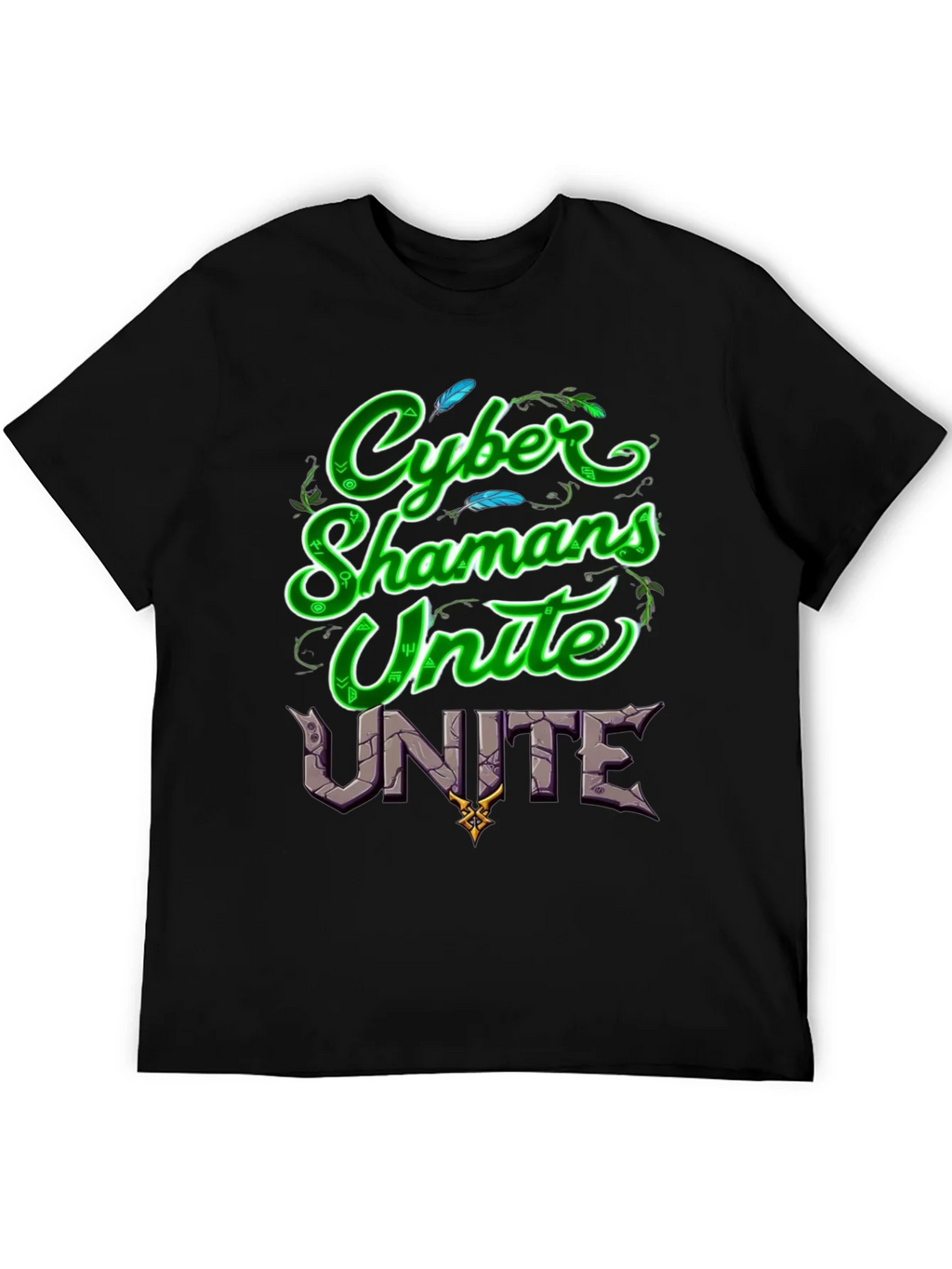 Cyber Shamans Unite Graphic T-Shirt product image 5