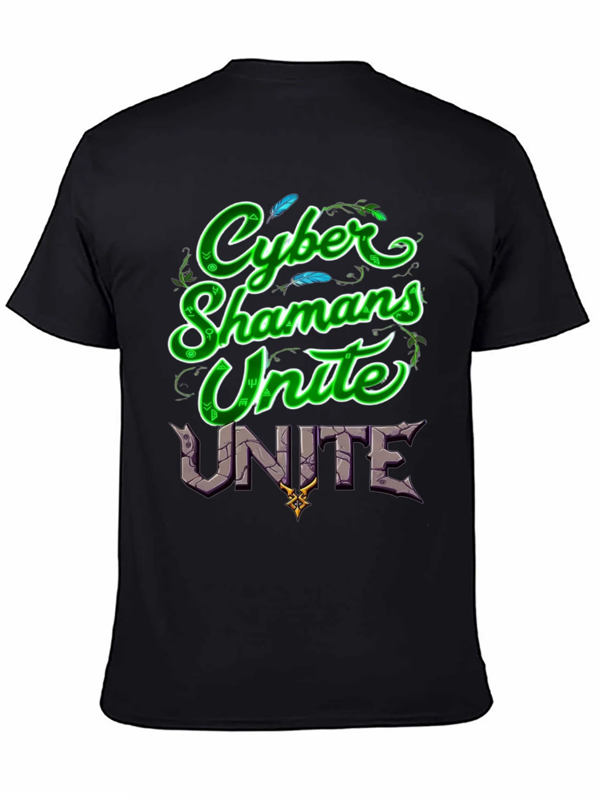 Cyber Shamans Unite Graphic T-Shirt product image 4