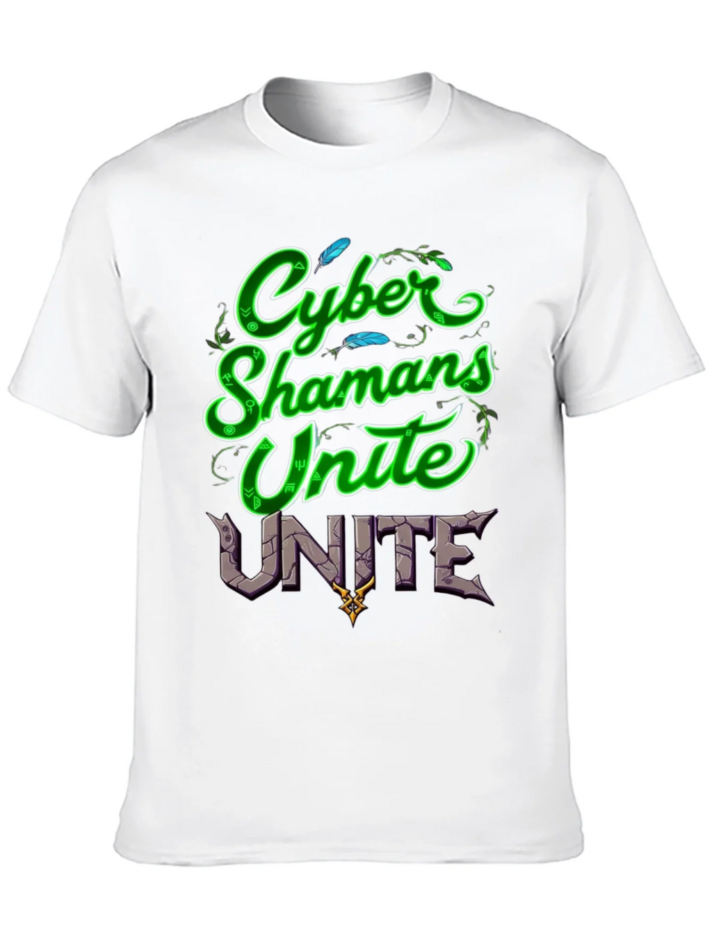 Cyber Shamans Unite Graphic T-Shirt product image 9