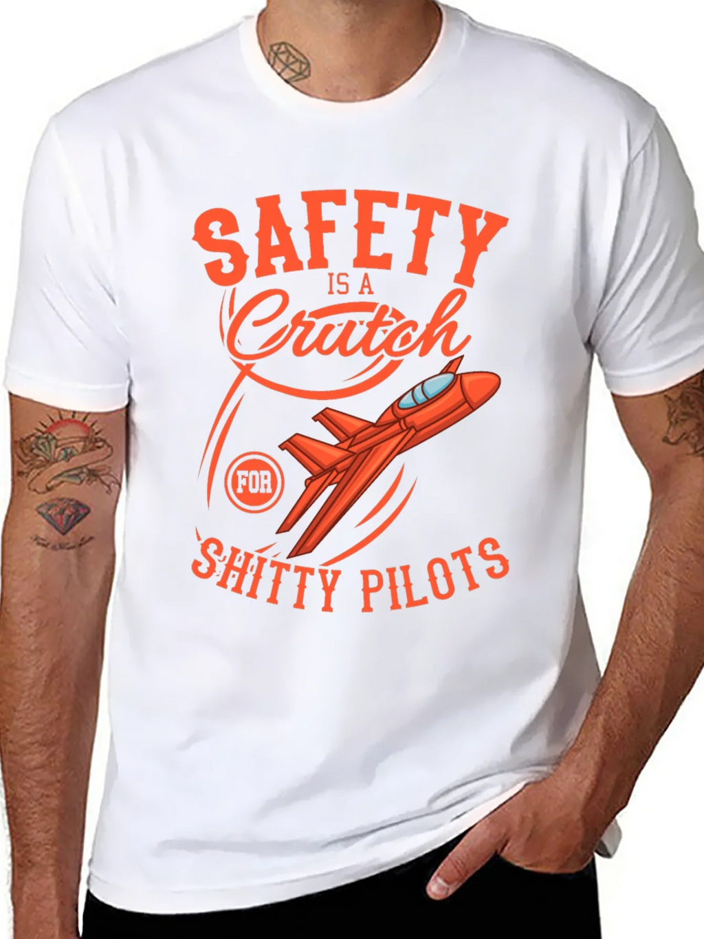 Safety Is A Crutch Graphic Tee product image 5