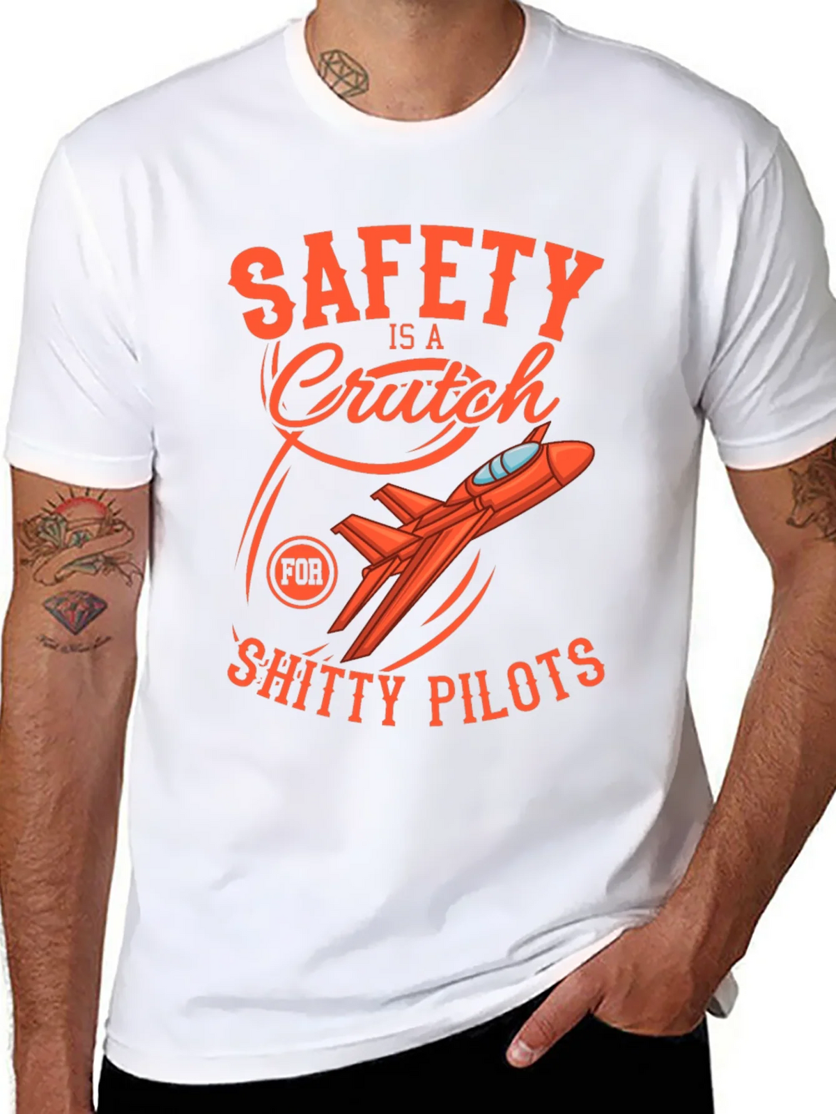 Safety Is A Crutch Graphic Tee product image 5
