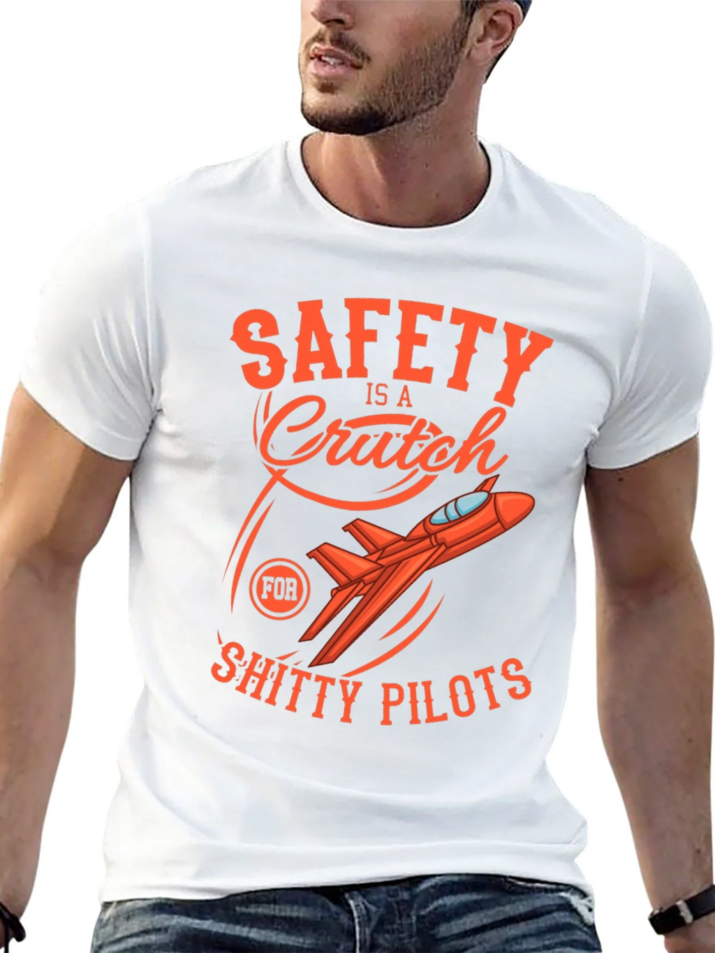 Safety Is A Crutch Graphic Tee product image 10