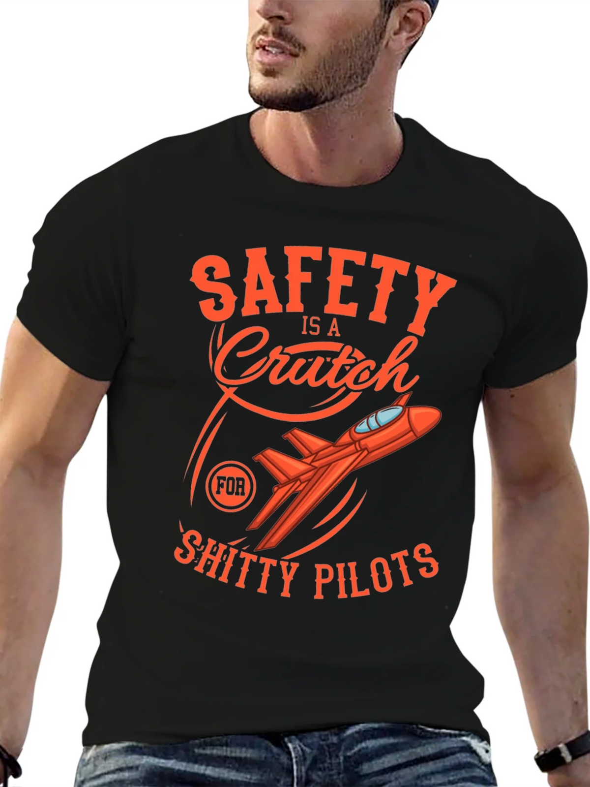 Safety Is A Crutch Graphic Tee product image 4