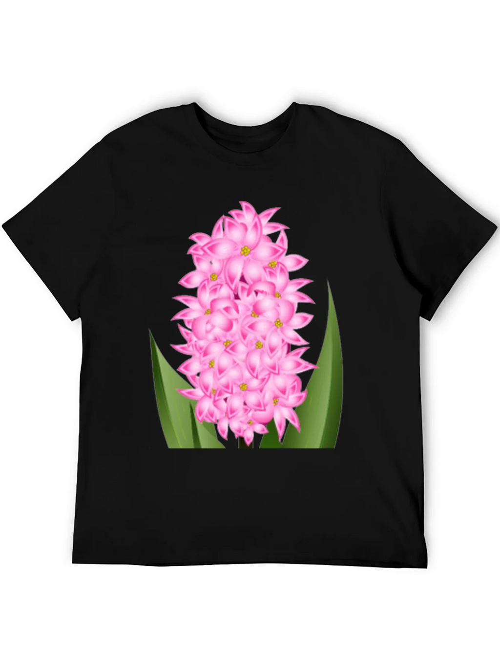 Pink Hyacinth Flower Graphic T-Shirt product image 5