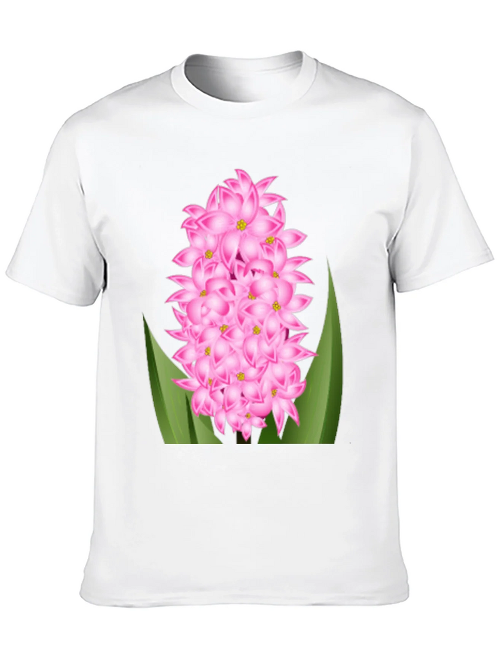 Pink Hyacinth Flower Graphic T-Shirt product image 9
