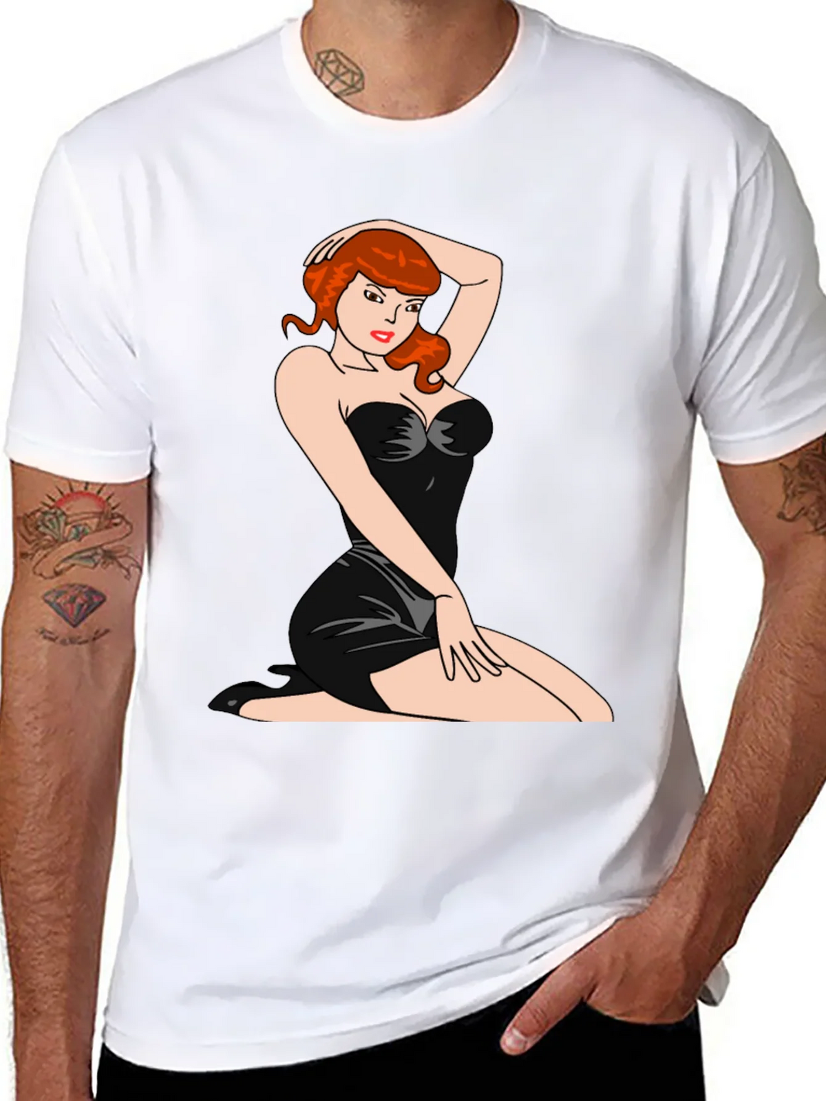 Pin-Up Girl Graphic T-Shirt product image 7
