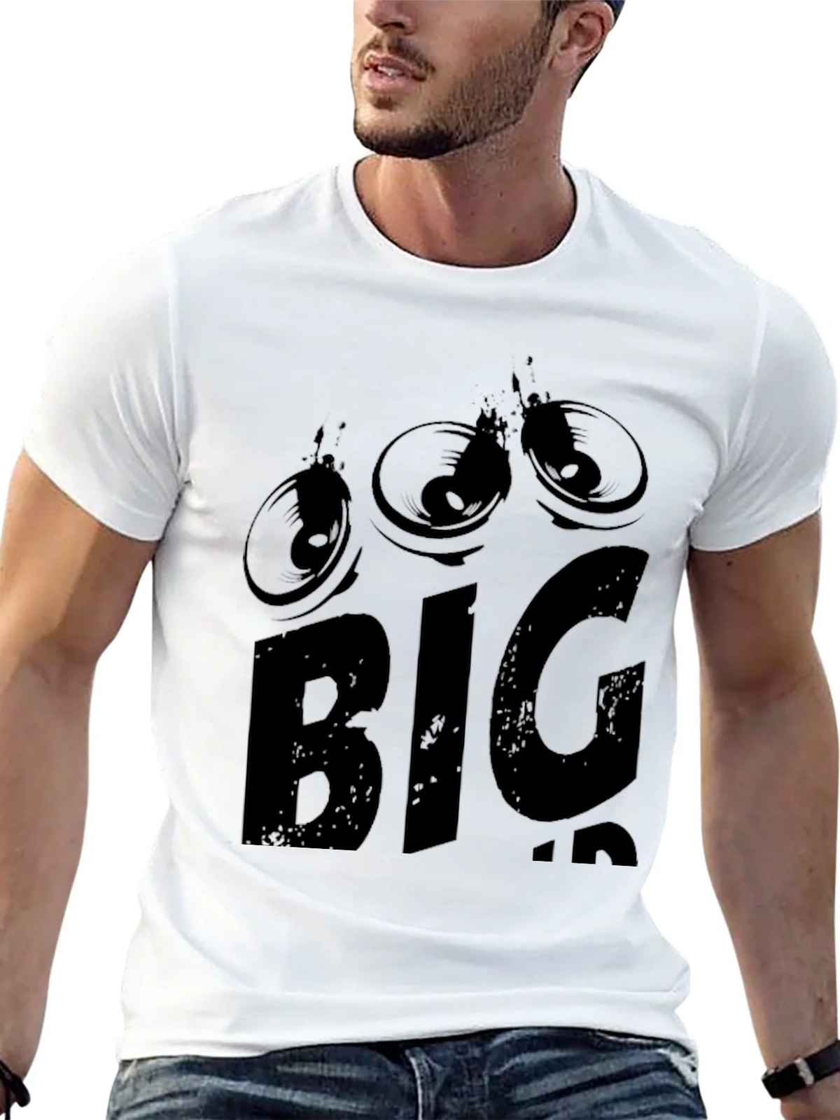 BIG Graphic Tee - Black Mens T-Shirt product image 8