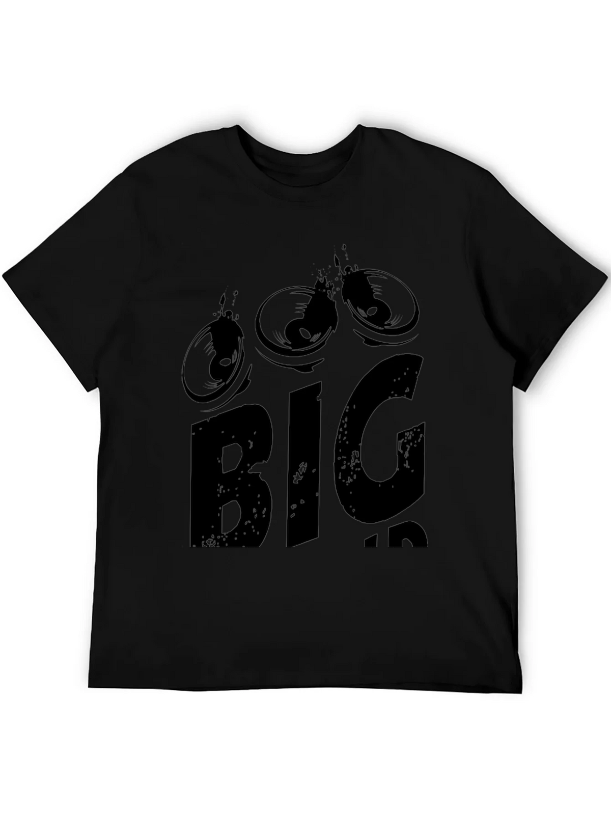 BIG Graphic Tee - Black Mens T-Shirt product image 3