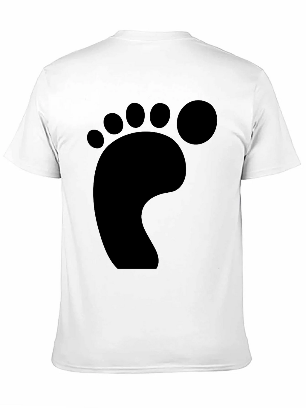 Funky Footprint T-Shirt - Casual Black Tee product image 10