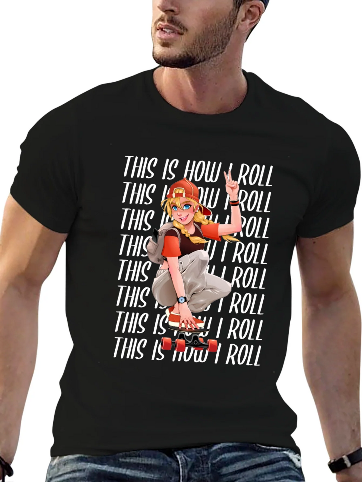 This Is How I Roll Skater T-Shirt product image 4