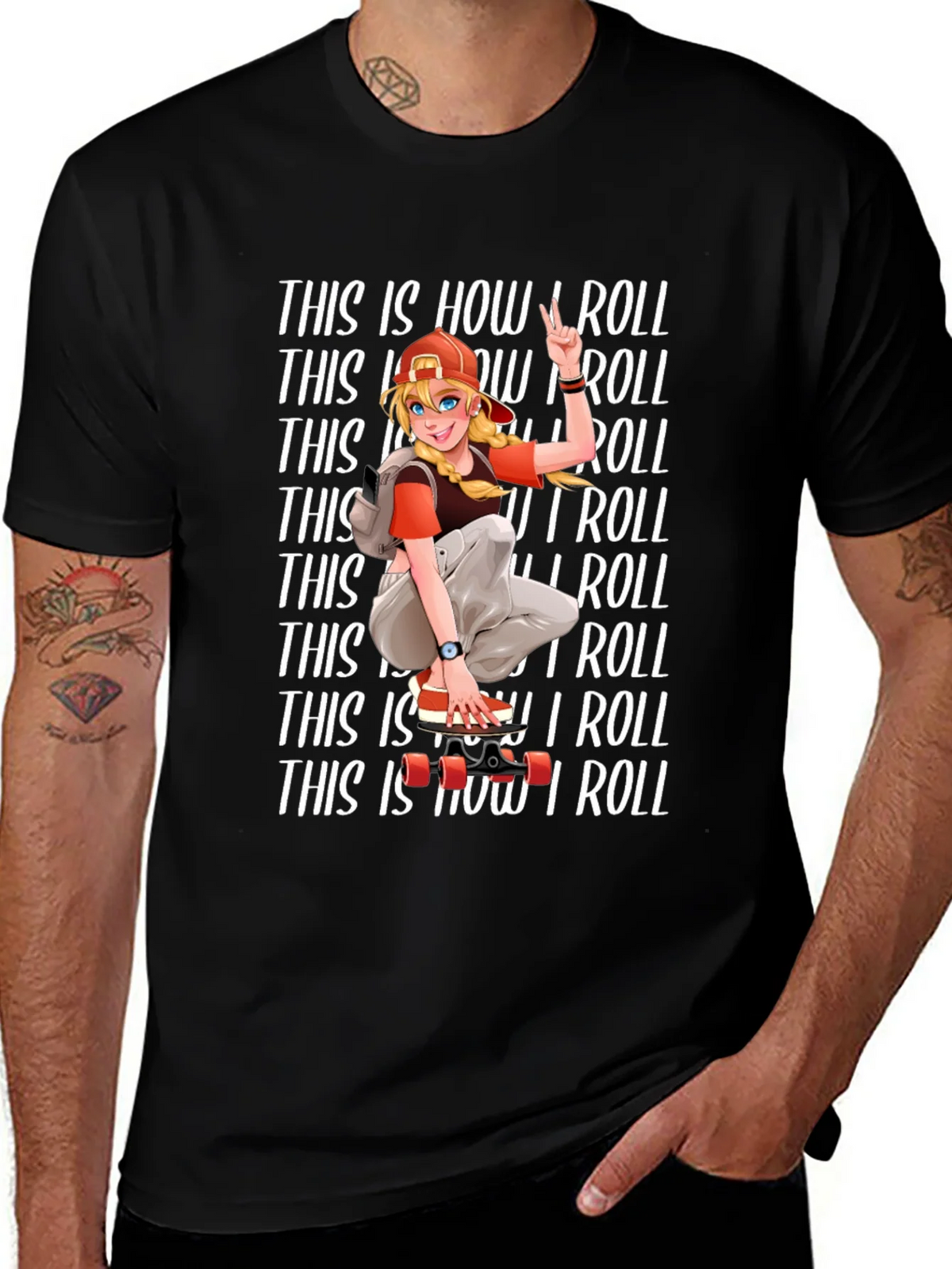 This Is How I Roll Skater T-Shirt product image 1