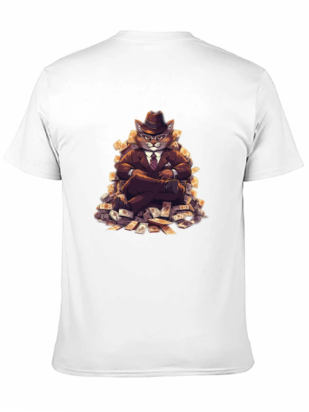 Black T-Shirt with Cat Boss Design product image 8