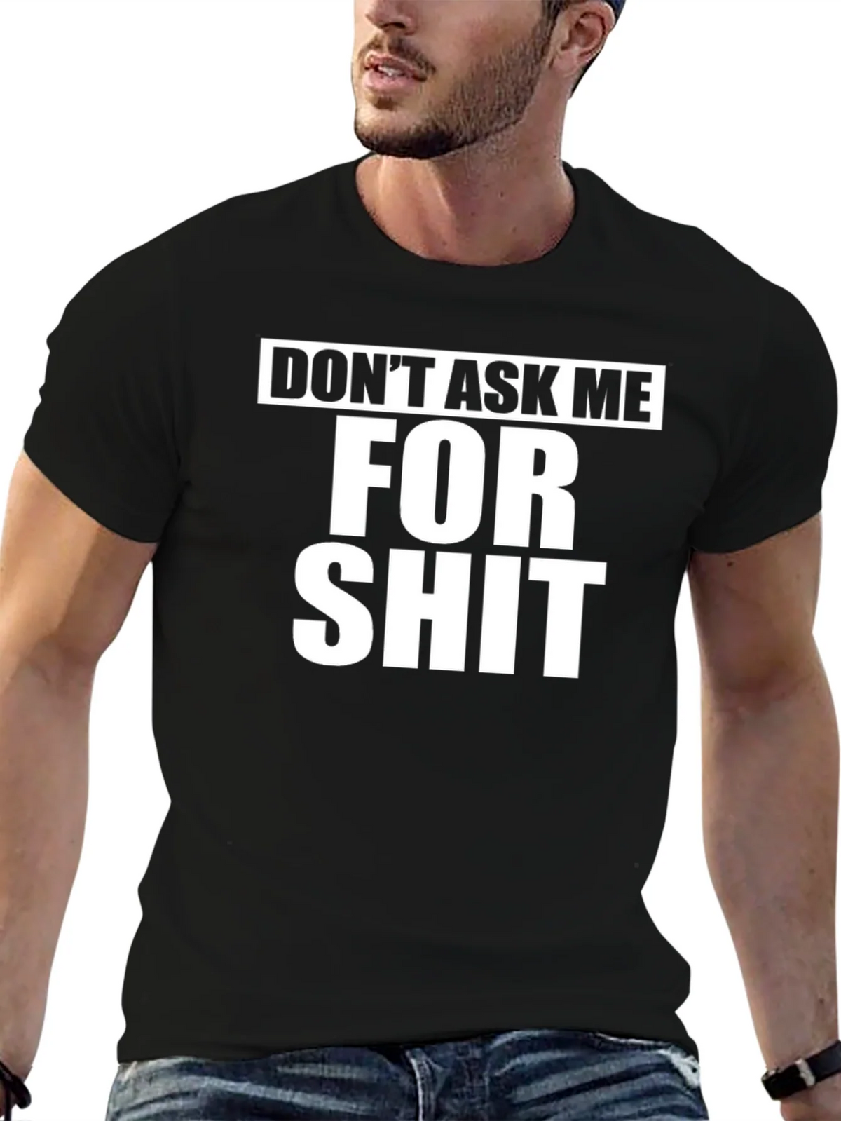 Dont Ask Me For Shit Graphic Tee - Black product image 4