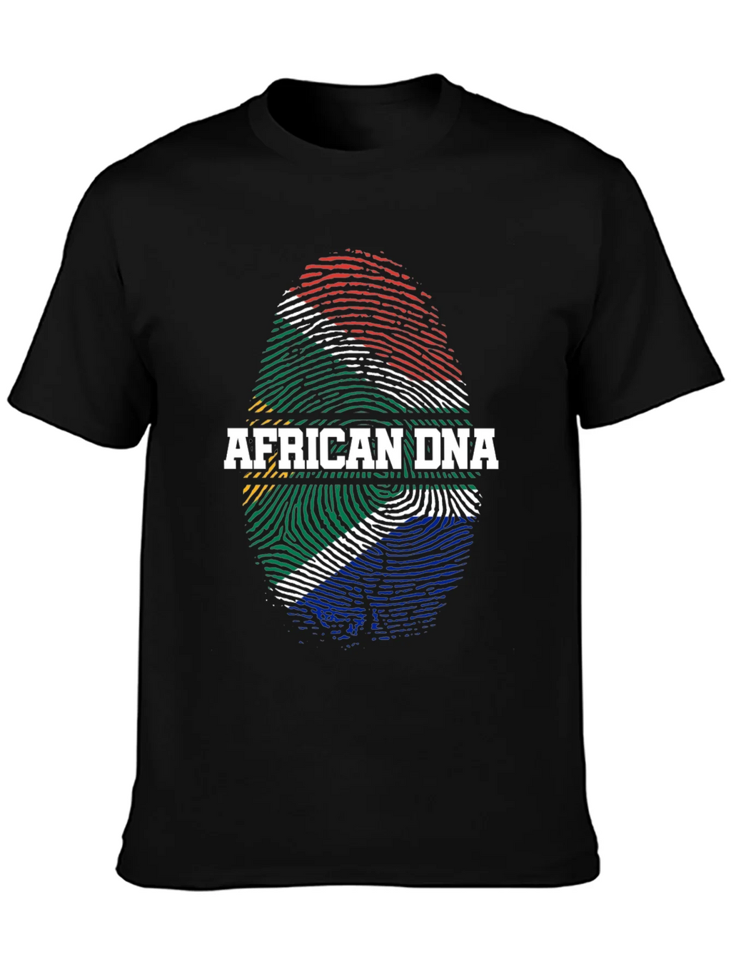 African DNA Flag Fingerprint T-Shirt product image 3
