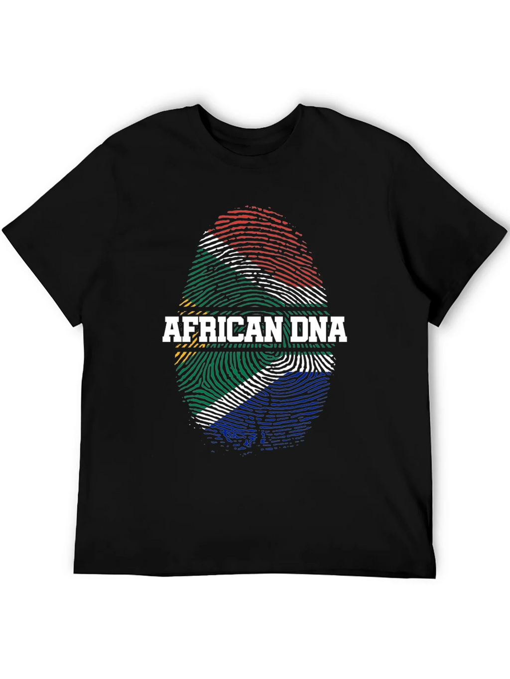 African DNA Flag Fingerprint T-Shirt product image 5