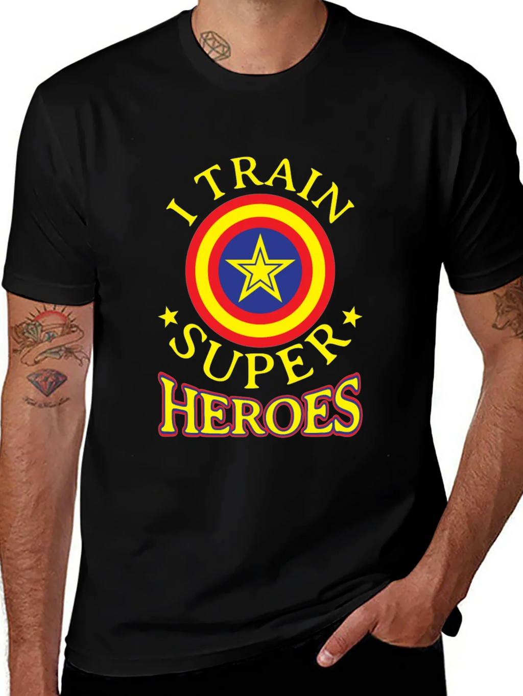 I Train Super Heroes Graphic T-Shirt product image 1