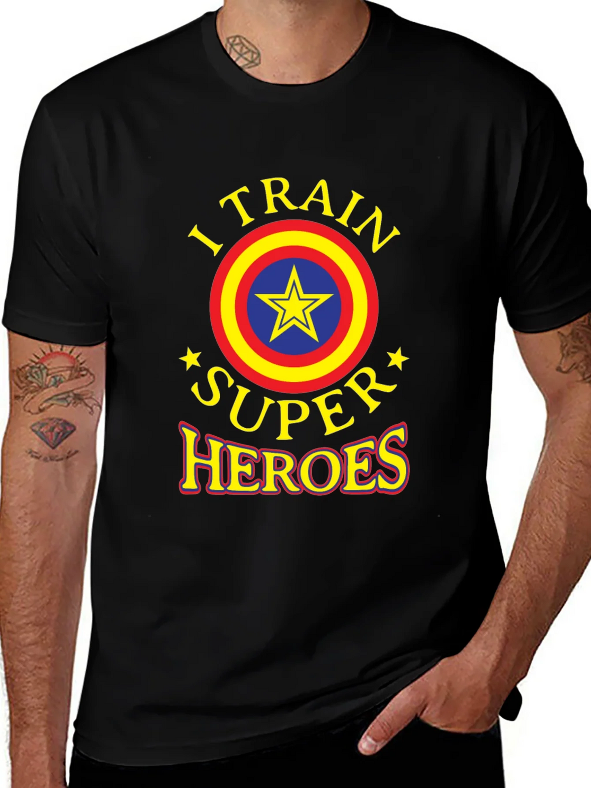 I Train Super Heroes Graphic T-Shirt product image 1