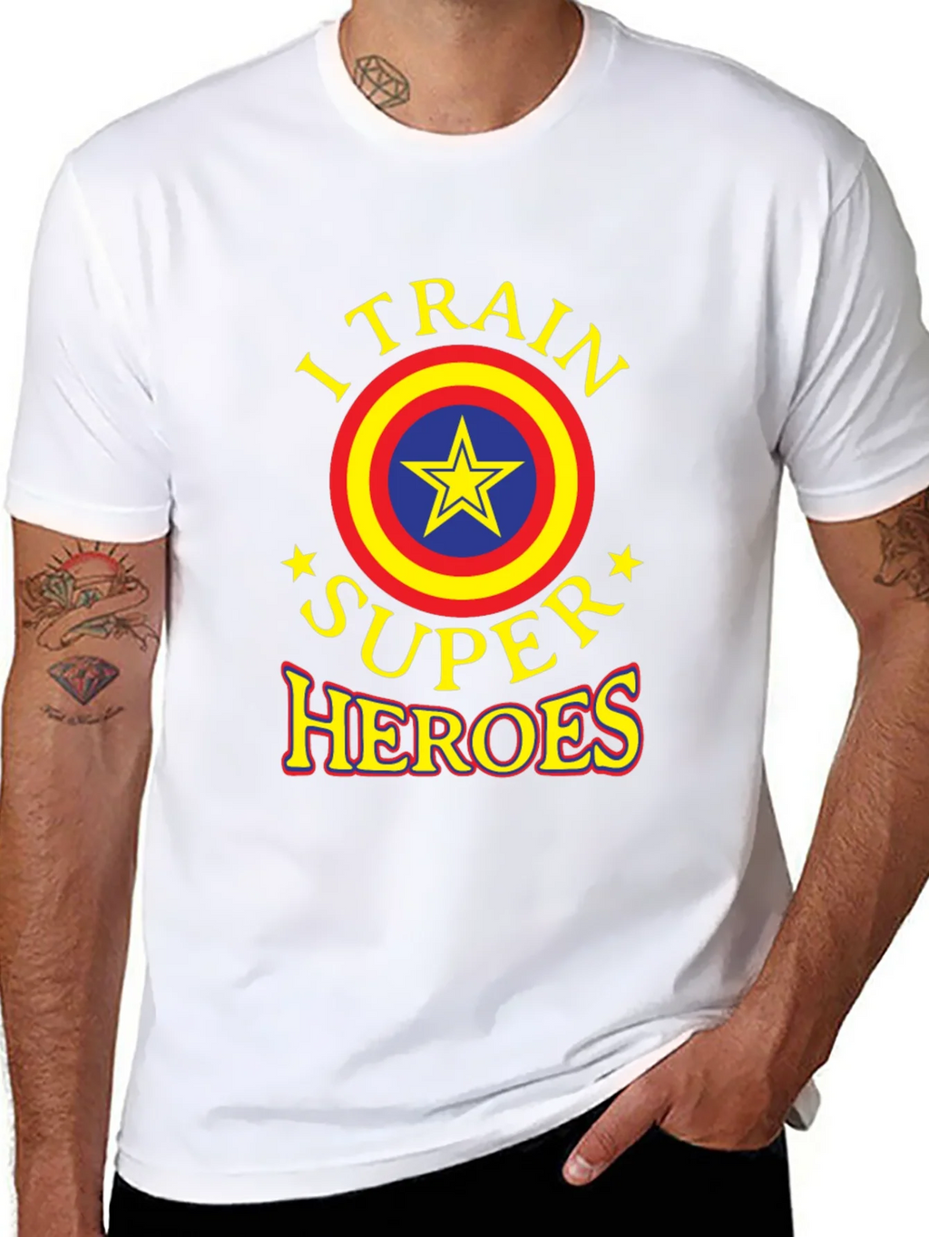 I Train Super Heroes Graphic T-Shirt product image 7