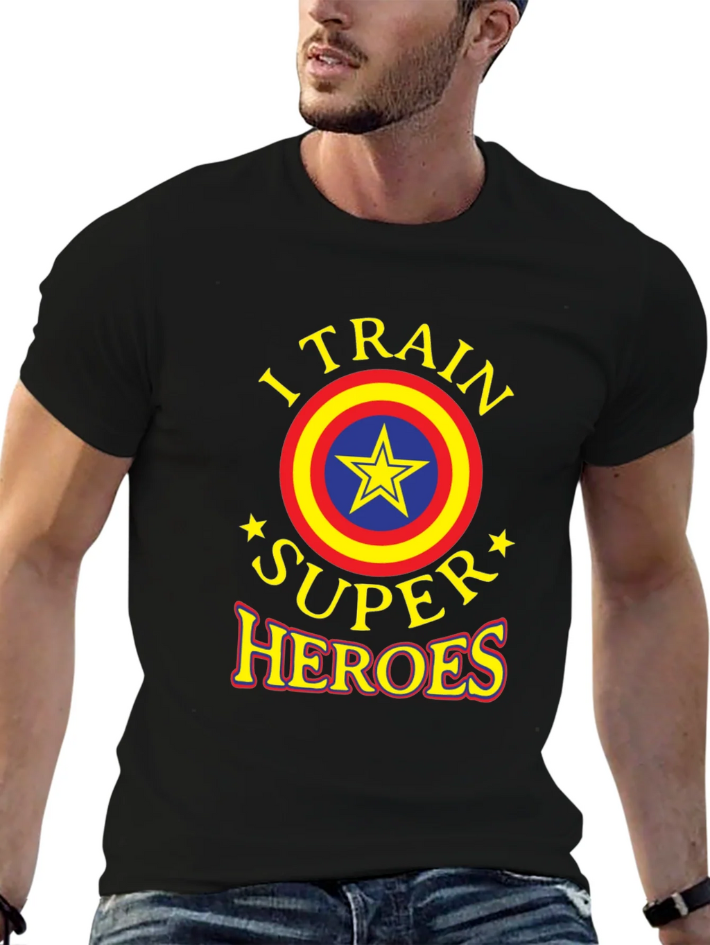 I Train Super Heroes Graphic T-Shirt product image 6