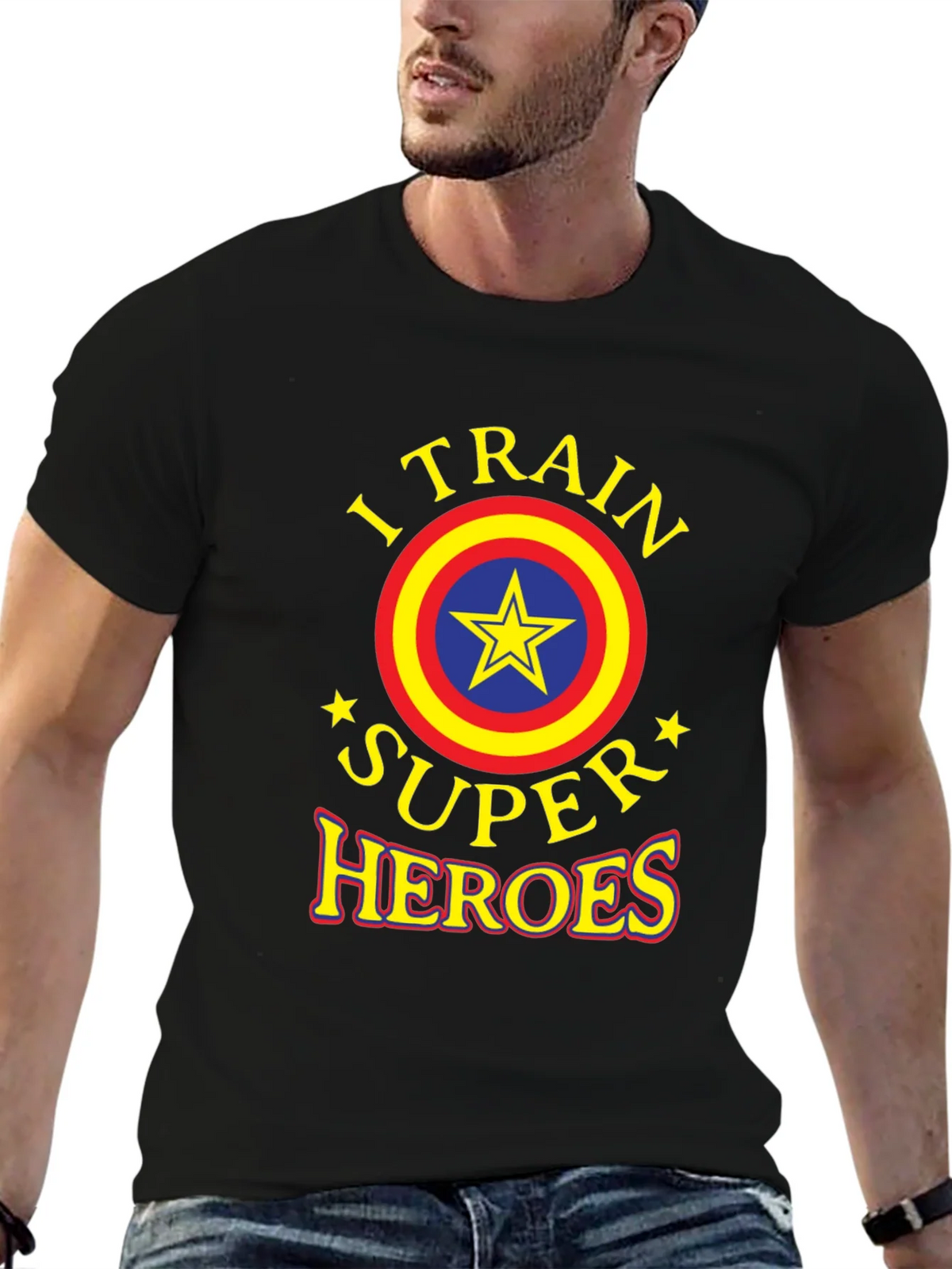 I Train Super Heroes Graphic T-Shirt product image 6