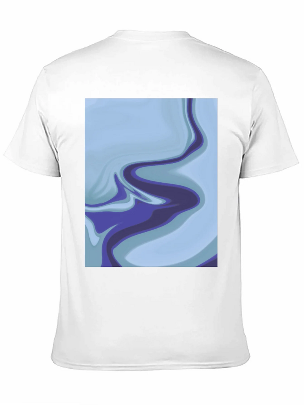 Abstract Marble Swirl Graphic Tee - Soft Black Cotton product image 10