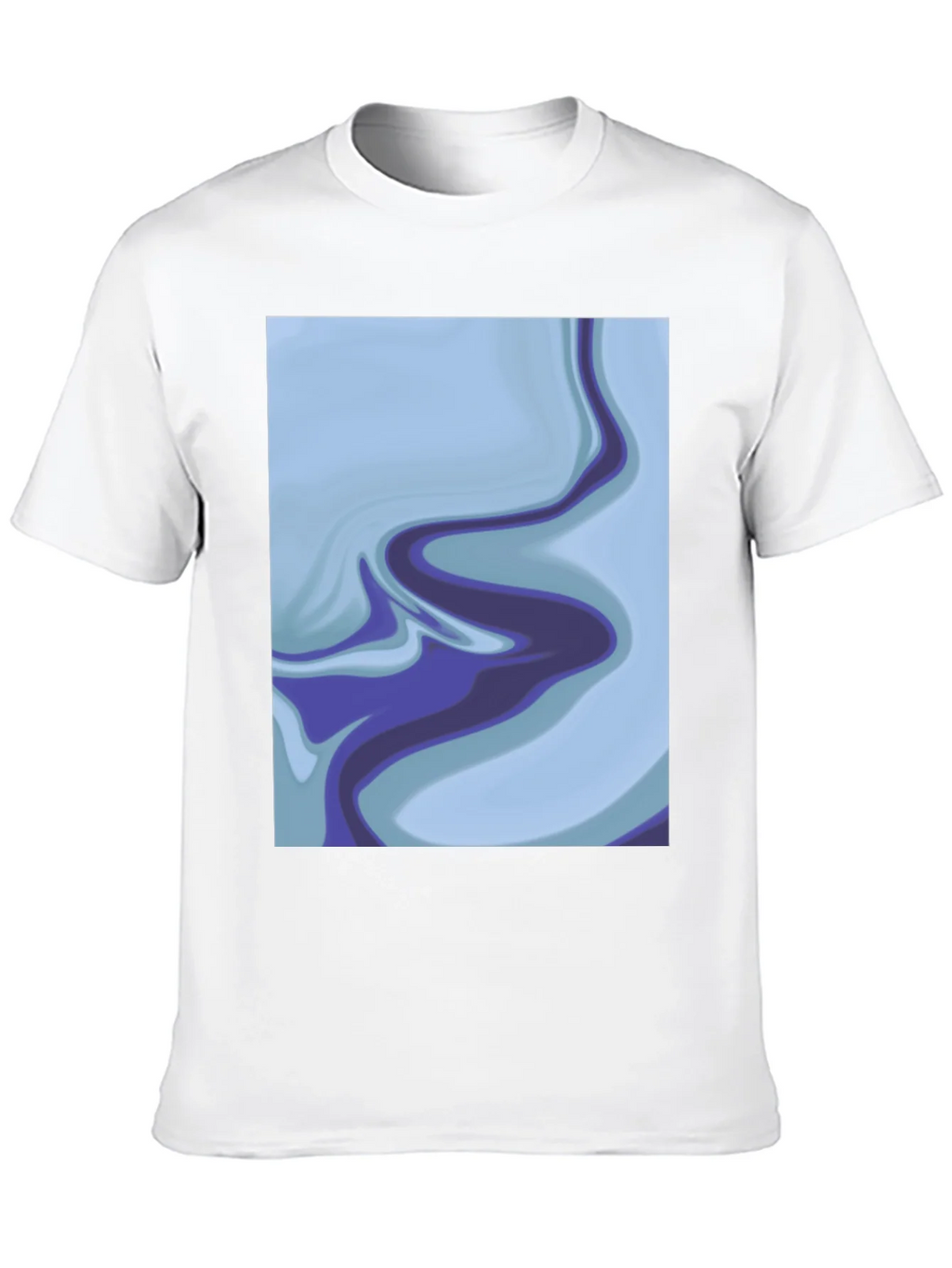 Abstract Marble Swirl Graphic Tee - Soft Black Cotton product image 9