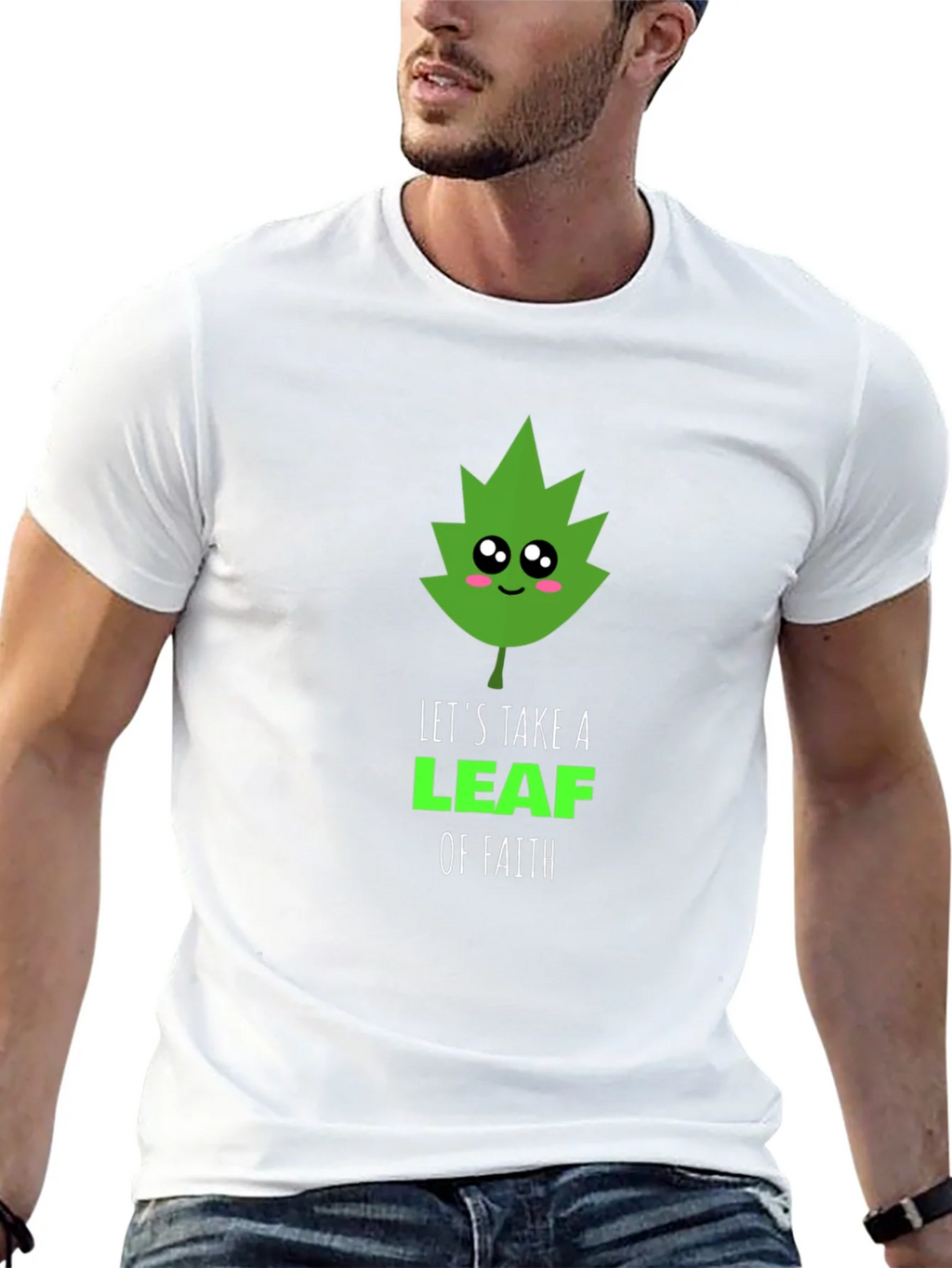 Faith Leaf Graphic Tee - Black product image 7