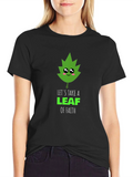 Faith Leaf Graphic Tee - Black product image 1