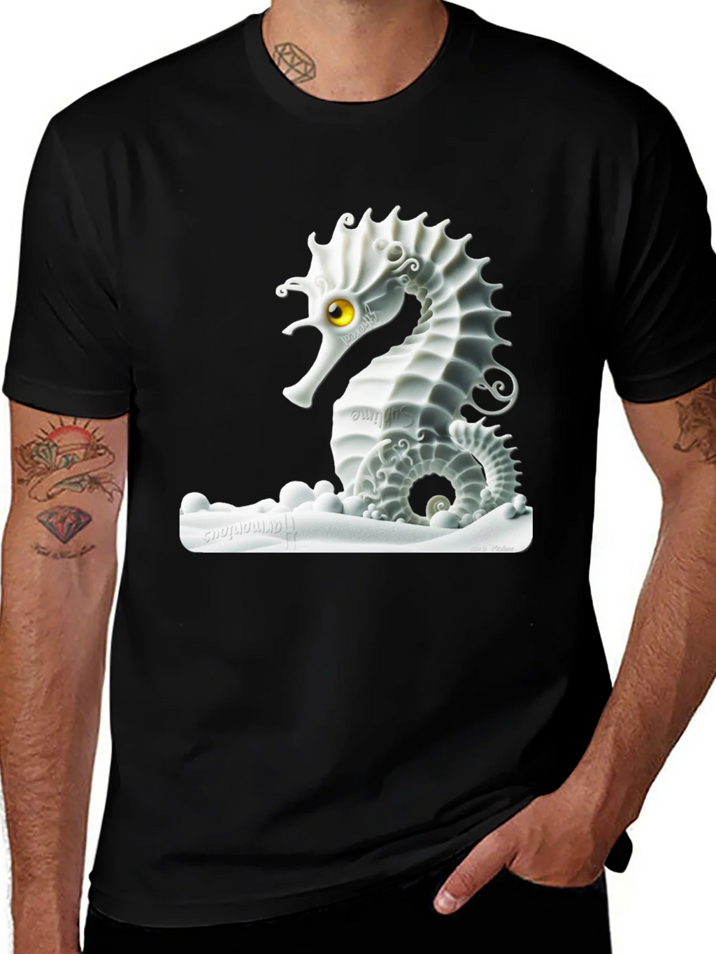 Seahorse Graphic T-Shirt - Unique Design product image 1