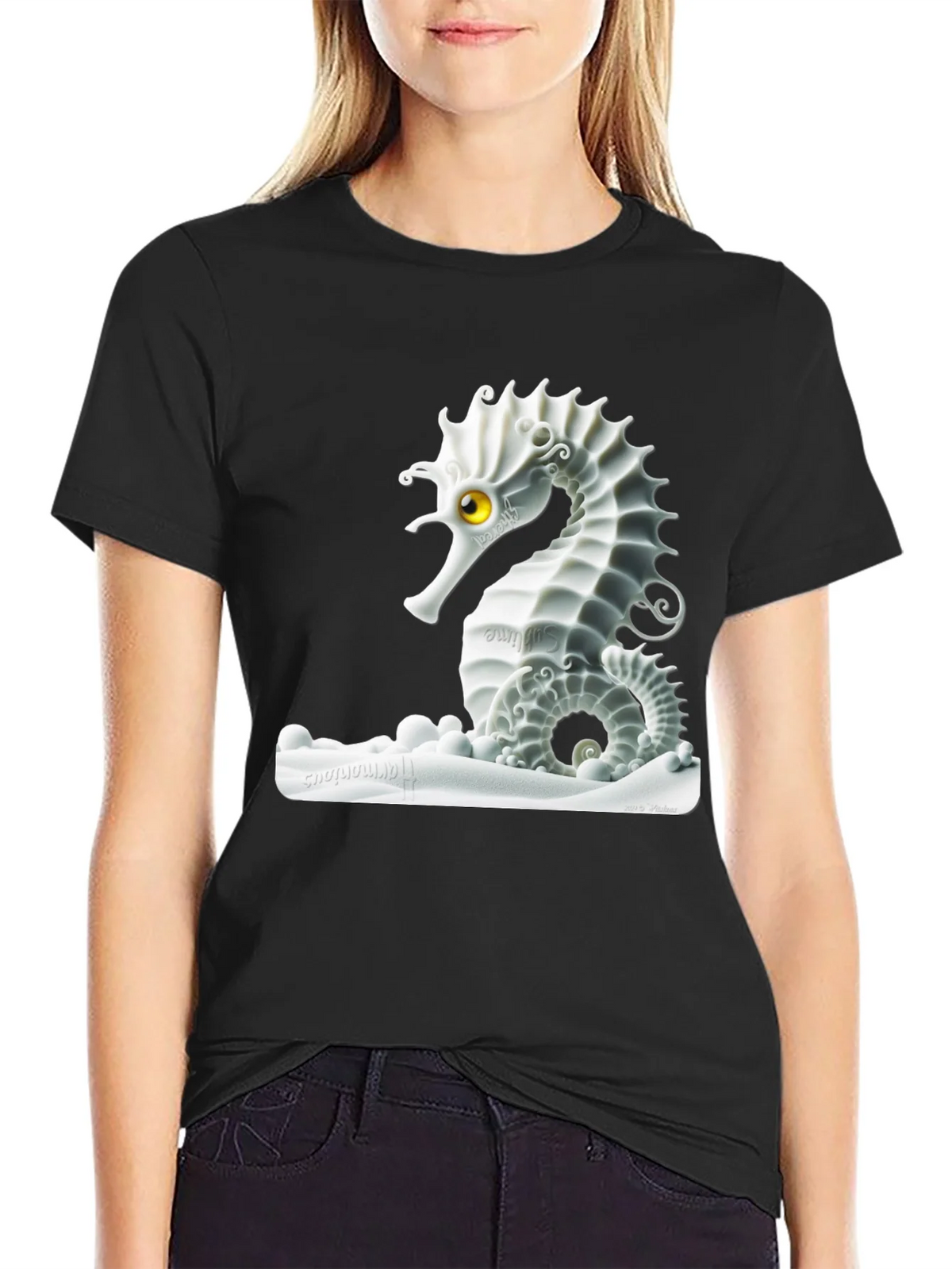 Seahorse Graphic T-Shirt - Unique Design product image 2