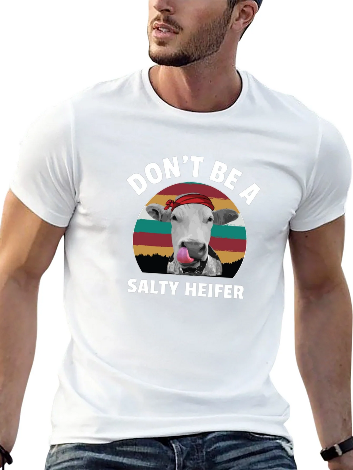 Dont Be A Salty Heifer Black T-Shirt product image 11