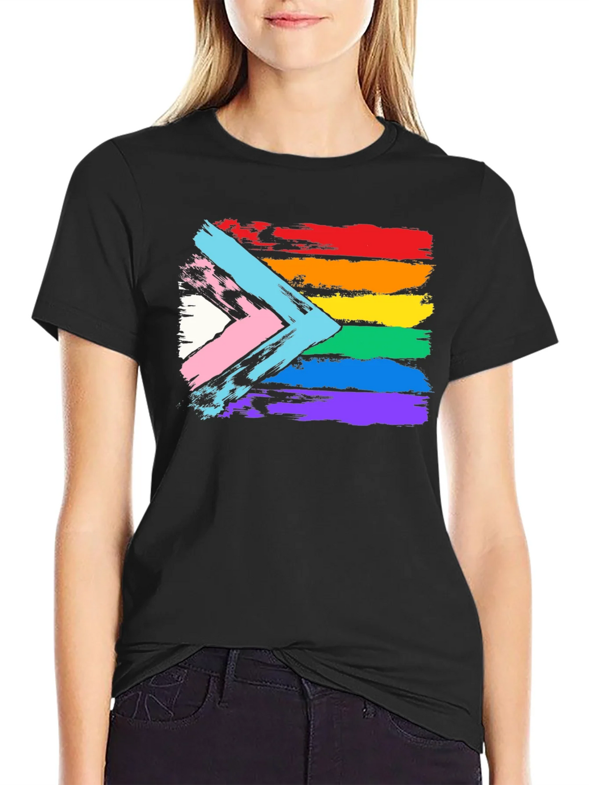 LGBTQ+ Pride Flag Graphic Tee product image 2