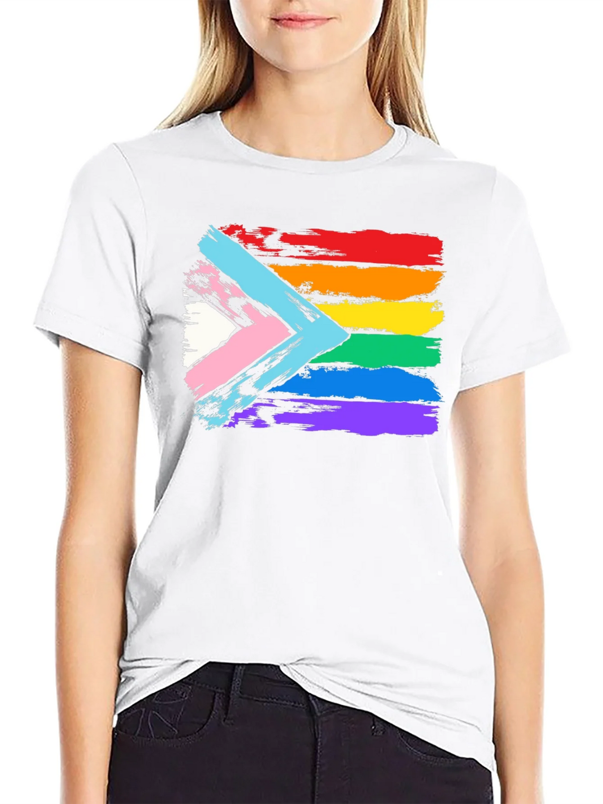 LGBTQ+ Pride Flag Graphic Tee product image 8