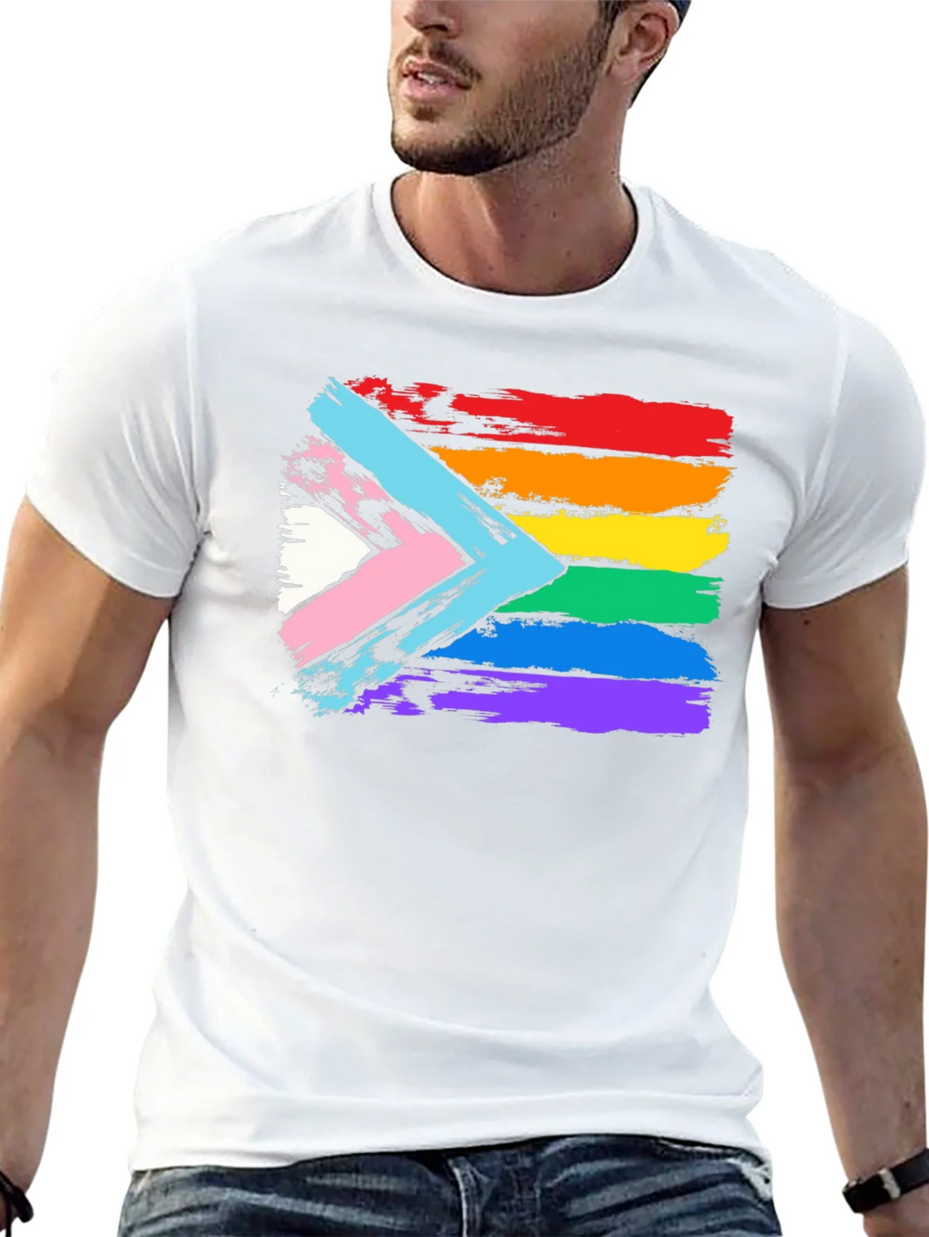 LGBTQ+ Pride Flag Graphic Tee product image 12
