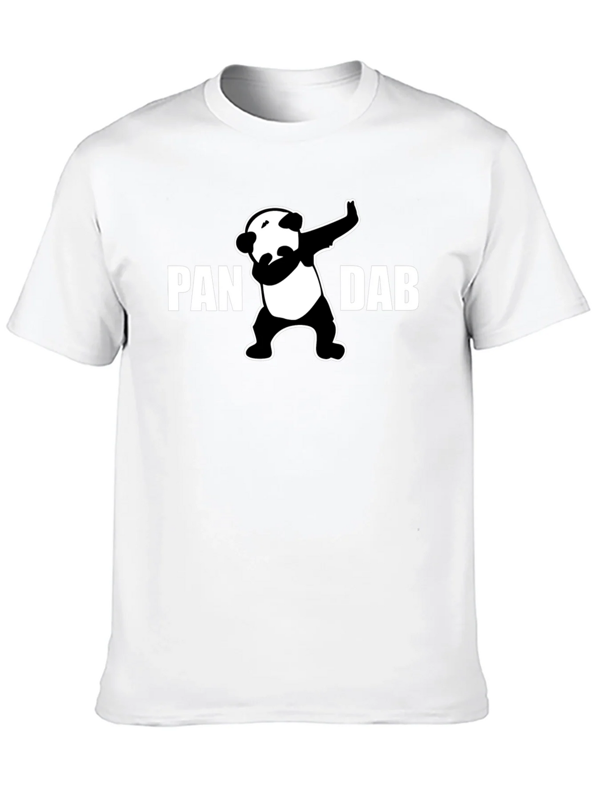 Panda Dab Graphic T-Shirt - Black Crew Neck Tee product image 9