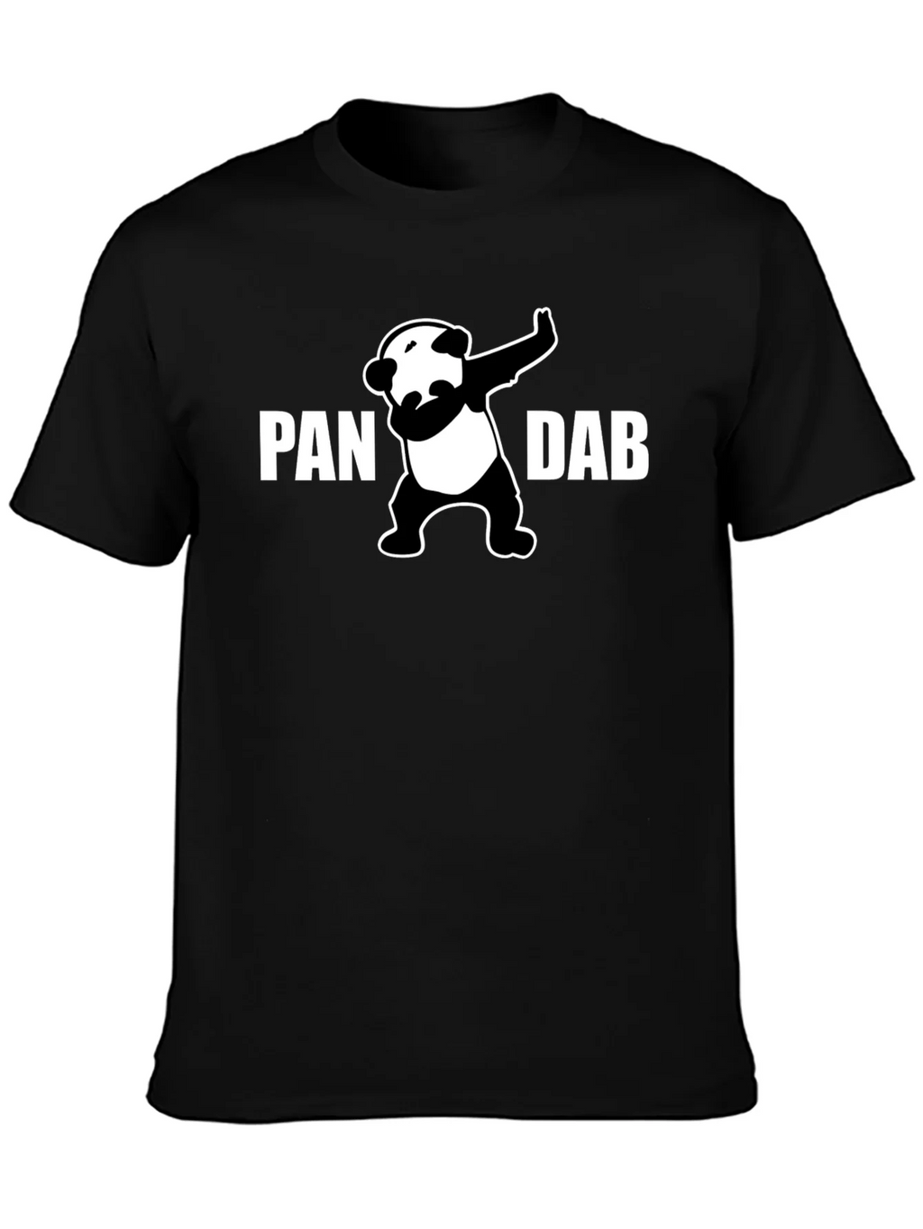 Panda Dab Graphic T-Shirt - Black Crew Neck Tee product image 3